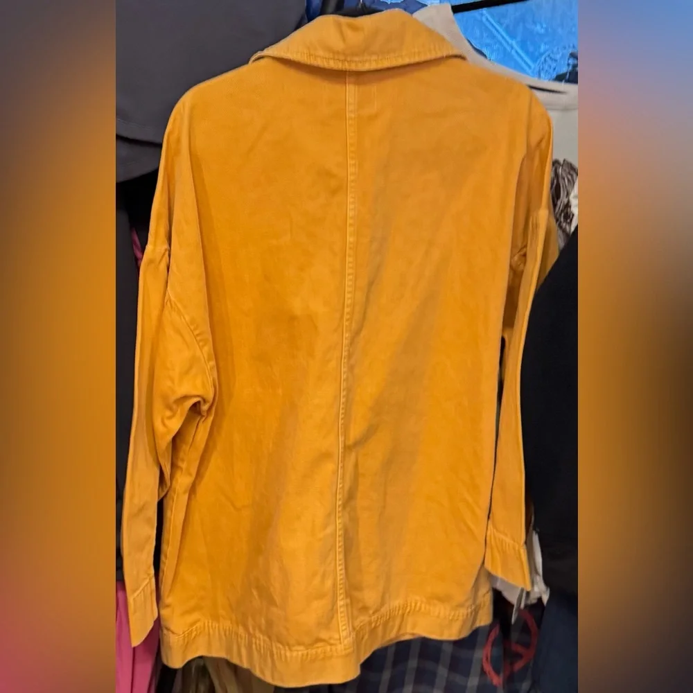 Free People Tan Jean Jacket NWOT - Picture 6 of 7